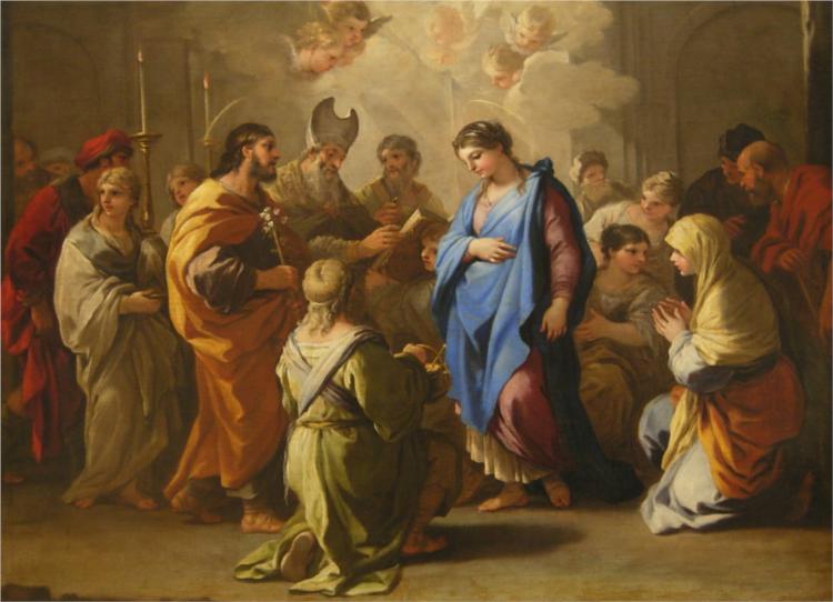 Le Mariage de la Vierge, 1688 - Luca Giordano