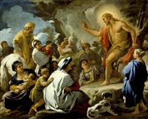Saint John the Baptist Preaching - Luca Giordano