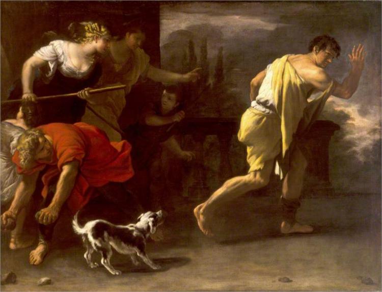 The Parable of the Prodigal Son. Driven out by His Former Companions, 1685 - Luca Giordano