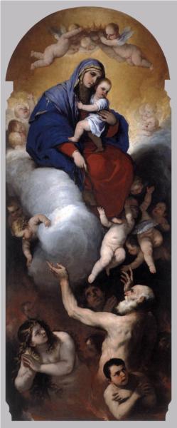 Virgin and Child with Souls in Purgatory, 1650 - Luca Giordano