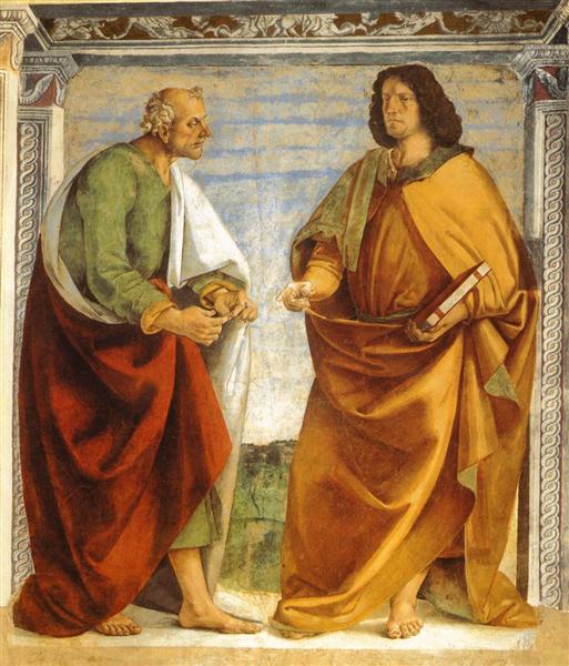 Pair of Apostles in Dispute, 1477 - 1482 - 盧卡·西諾萊利