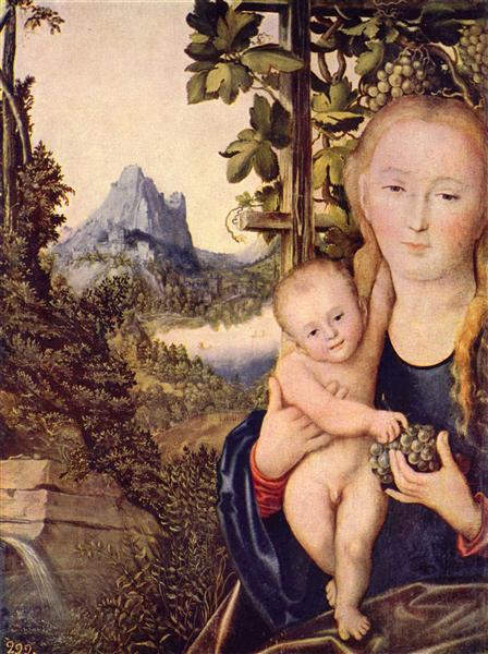 Madonna and Child, c.1525 - Лукас Кранах Старший