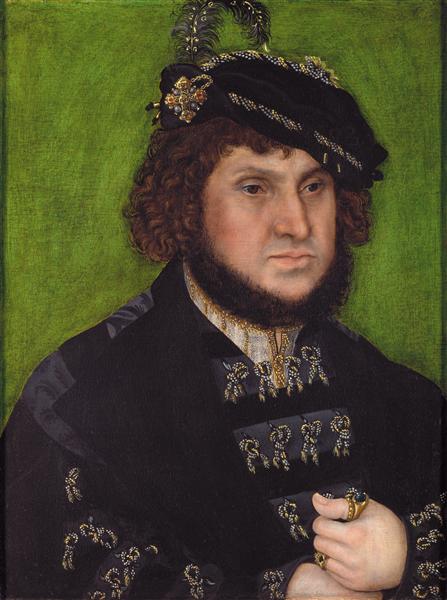 Portrait of Duke Johann der Bestandige of Saxony, 1509 - Lucas Cranach, o Velho