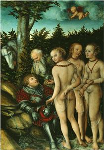 The Judgement of Paris - Lucas Cranach, o Velho