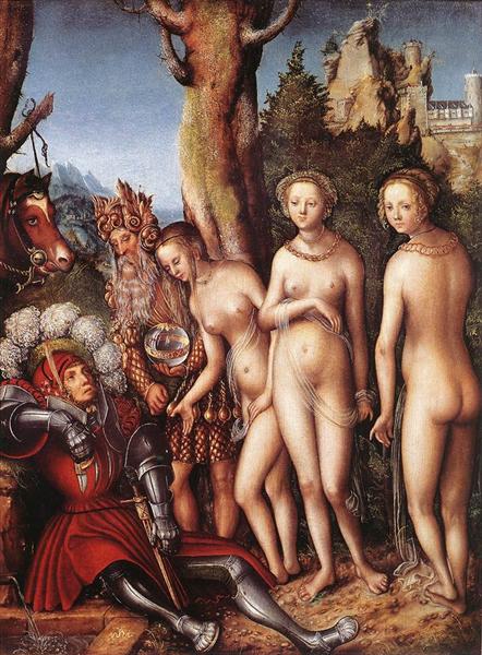 The Judgment of Paris, 1512 - 1514 - Лукас Кранах Старший