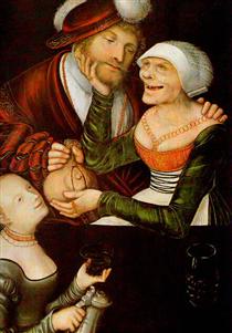 The Procuress - Lucas Cranach, o Velho