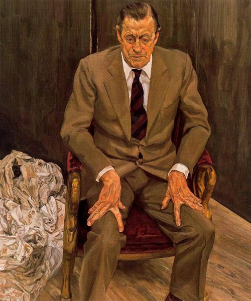 Мужчина в кресле, 1983 - 1985 - Люсьен Фрейд