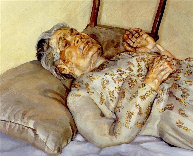 The Painter's Mother Resting III, 1977 - Луціан Фройд