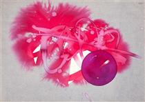 Untitled (Purple circle) - Luis Feito
