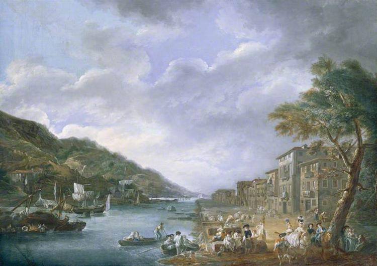 The Quay, Olaveaga, Bilbao, 1786 - Luis Paret y Alcazar
