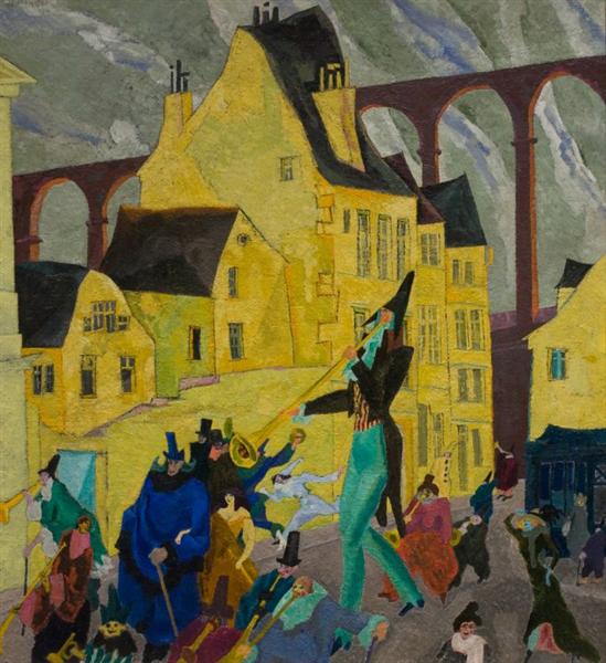 Carnival in Arcueil, 1911 - Лионель Фейнингер