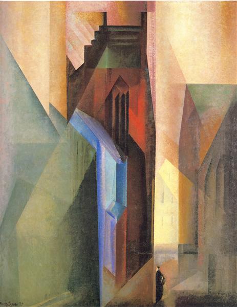 Torturm II, 1925 - Lyonel Feininger