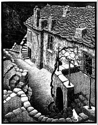 Corsica Corte, 1929 - Maurits Cornelis Escher