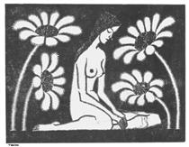 Female Nude I - M.C. Escher