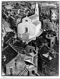Nonza, Corsica - Maurits Cornelis Escher