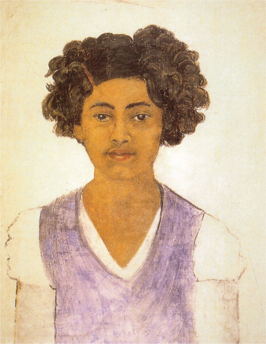 Autoportrait — 1922, œuvre de Frida Kahlo — Private collection, Boston, Massachusetts, United States — ressource institutionnelle
