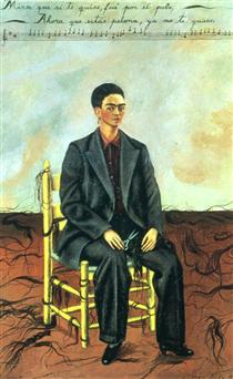 Self Portrait with Cropped Hair - Frida Kahlo