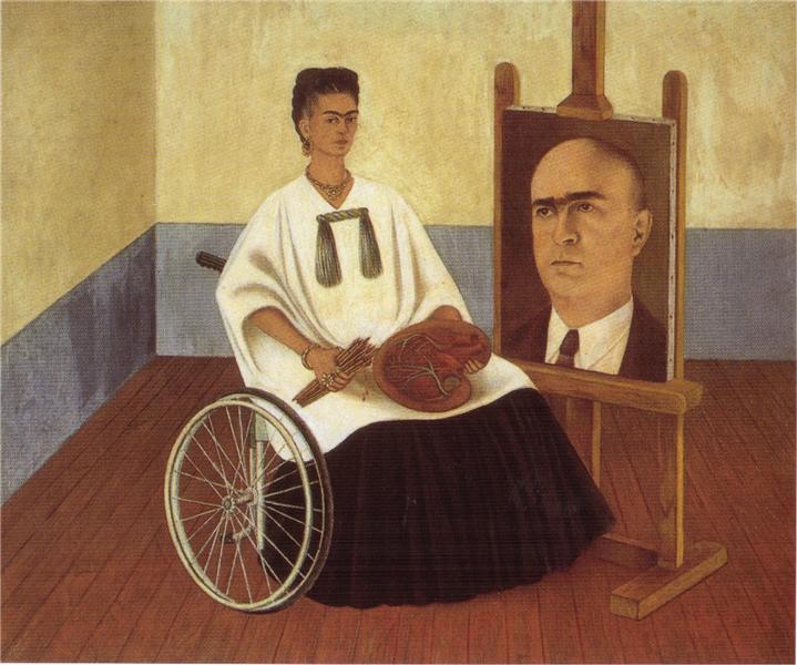 Self-Portrait with the Portrait of Doctor Farill, 1951 - Frida Kahlo