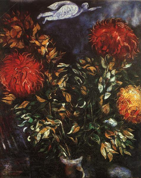 Chrysanthemums, 1926 - Marc Chagall