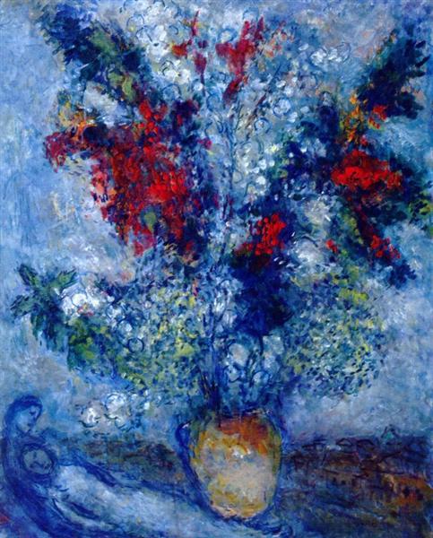 Flower Bouquet, 1982 - Марк Шагал