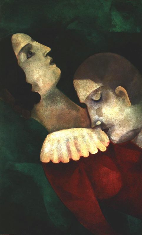 Image result for lovers in green marc chagall
