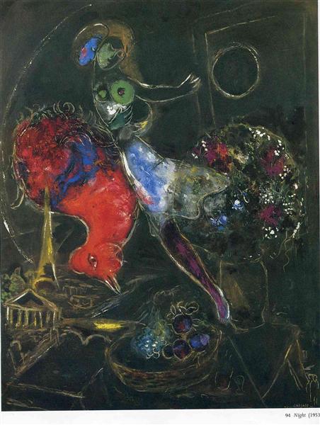 Ночь, 1953 - Марк Шагал