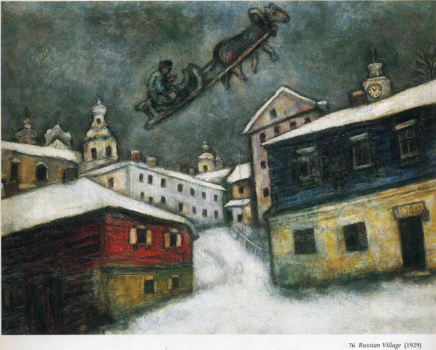 Russian village, 1929 - Marc Chagall - WikiArt.org