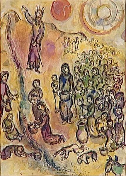 Striking the Rock, c.1966 - Marc Chagall