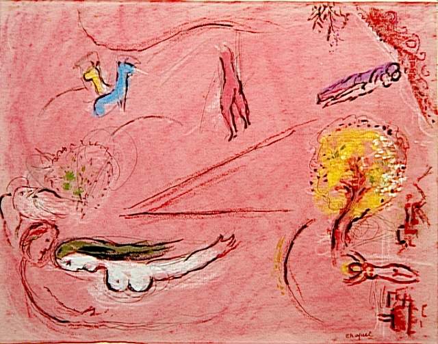 Study to "Song of Songs I", 1960 - Marc Chagall