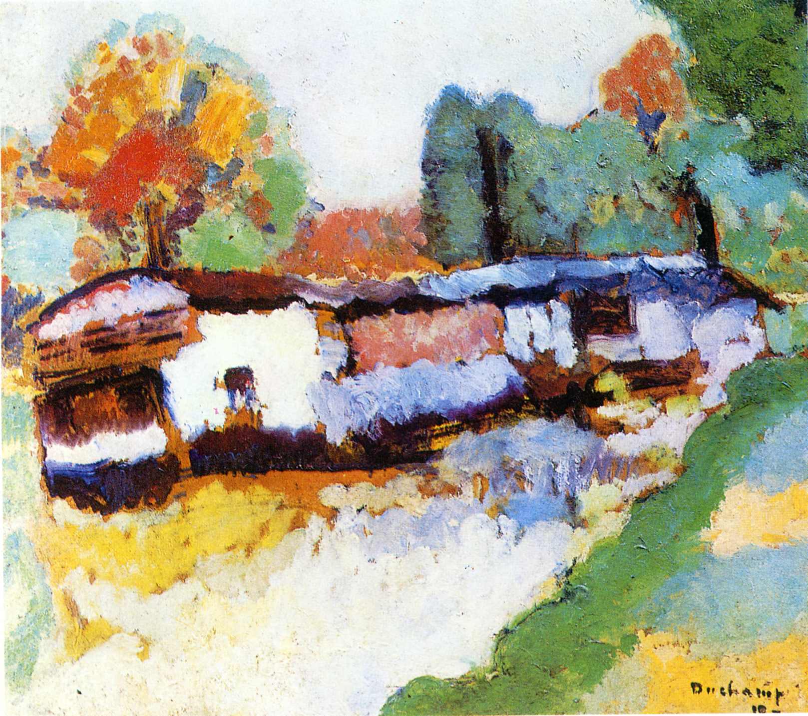 Laundry Barge, 1910 - Marcel Duchamp - WikiArt.org