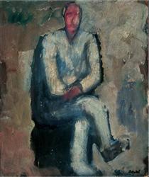 Man Sitting - Mario Sironi