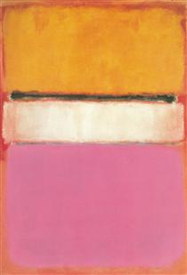 White Center (Yellow, Pink and Lavender on Rose) - Mark Rothko