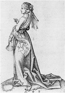 The First Foolish Virgin - Martin Schongauer