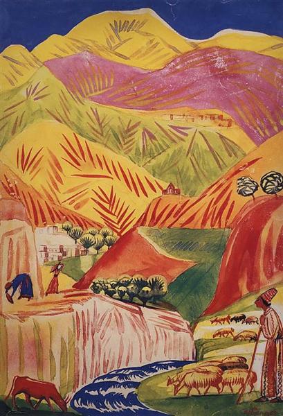 Flamboyant landscape, 1933 - Martiros Sarjan