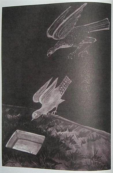 Illustration to 'Armenian folk tales', 1937 - Мартирос Сарьян