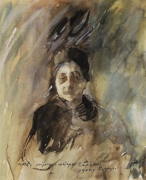 Mother of the artist, 1904 - Мартирос Сарьян