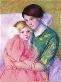 Mother and Child Reading - Mary Cassatt