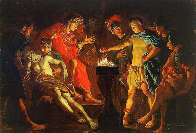 Mucius Scaevola, c.1640 - c.1645 - Матіас Стом