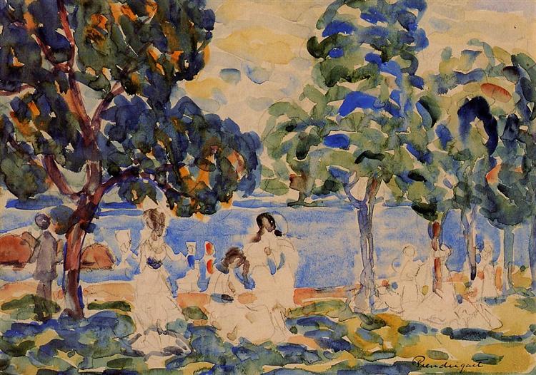 Summer Day, c.1907 - c.1910 - Морис Прендергаст