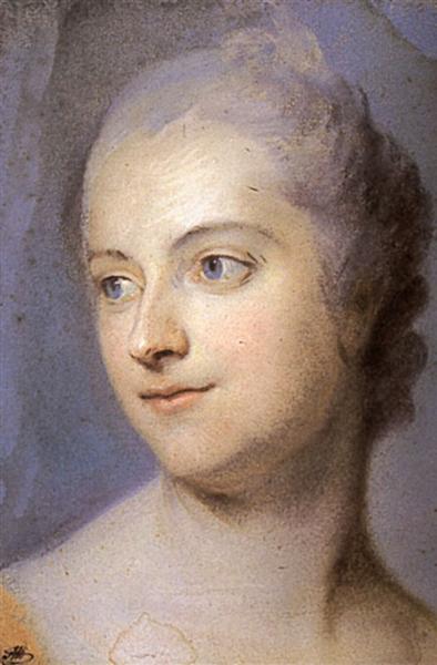 Preparation to the portrait of Madame de Pompadour - 莫里斯·康坦·德·拉圖爾