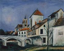 Bridge and Church - Maurice Utrillo