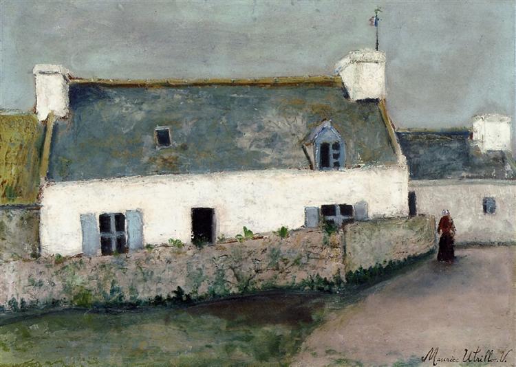 Farm on L'Ile d'Ouessant (Finistere) - Maurice Utrillo