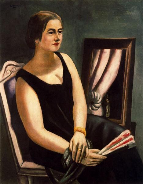 Portrait of Minna Beckmann-Tube, 1924 - Макс Бекман
