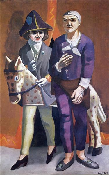 The artist and his wife, 1925 - Макс Бекман