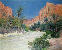 Morning in the Oasis of Alkantra - Maxime Maufra
