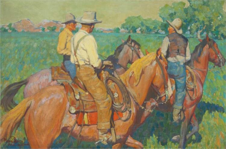 Home Pastures, 1915 - Maynard Dixon