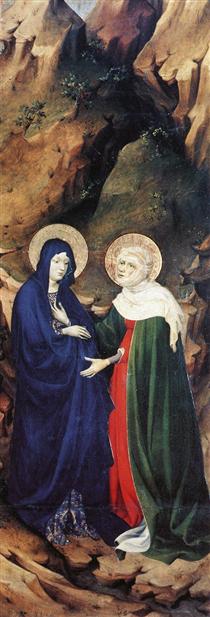 The Visitation (from Altar of Philip the Bold) - Melchior Broederlam