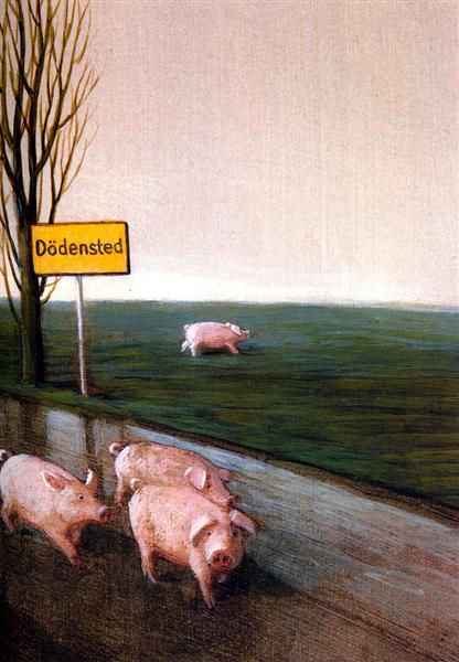 We Want No Pigs in Dodensted (detail) - Michael Sowa