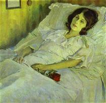 A Sick Girl - Michail Wassiljewitsch Nesterow