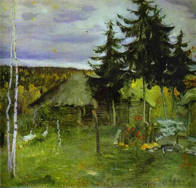 Autumn in a Village, 1942 - Michail Wassiljewitsch Nesterow